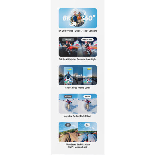 Insta360 | X5 Essentials Action Camera Bundle | CINSAAHA_X504