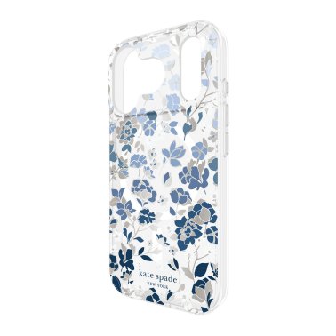 Kate Spade | Protective MagSafe iPhone 17 Pro Case - Flowerbed Blue | KS057318