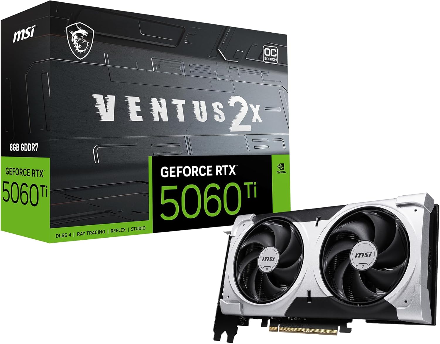 MSI | Video Card RTX 5060 Ti 8G VENTUS 2X OC PLUS 8GB GDDR7 128B