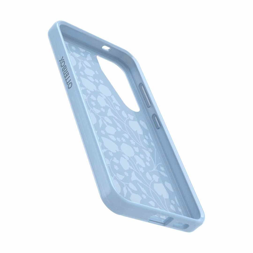 //// Otterbox | Symmetry Series Case Samsung Galaxy S24 - Clear/Blue (Dawn Floral) | 77-94589