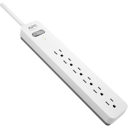 /// APC | Essential SurgeArrest 6 Outlet 6 Foot Cord 120V - White and Grey | PE66WG