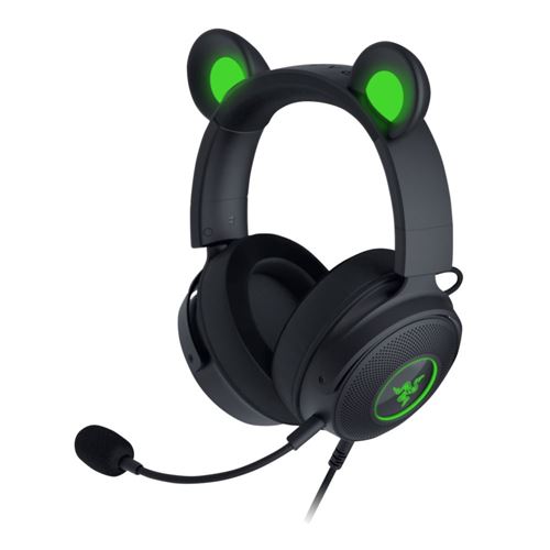 Razer | Kraken Kitty Edition V2 Pro Wired RGB Gaming Headset With Interchangeable Ears - Black | RZ04-04510100-R3U1