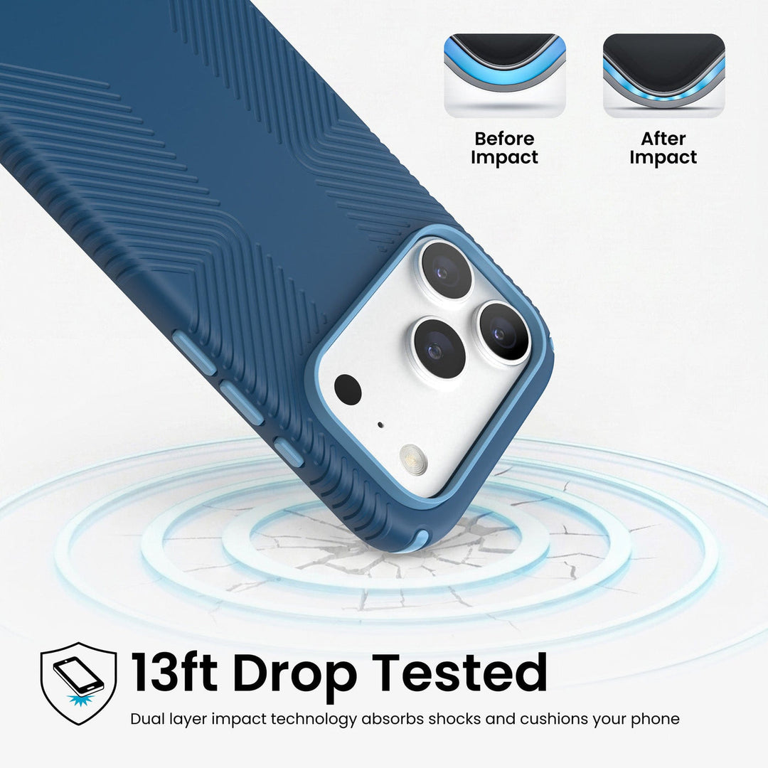 Speck | Presidio2 Grip MagSafe Case for iPhone 18 Pro Max with Camera Control - Deep Sea | 151108-3261