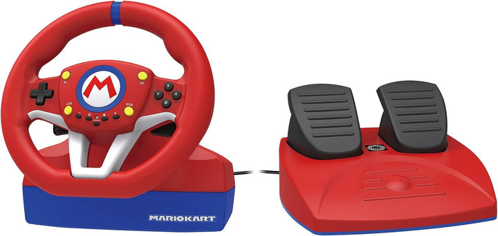 Hori | Racing Wheel Pro Mini w/ Pedals Controller for Nintendo Switch - Mario Kart Red  |