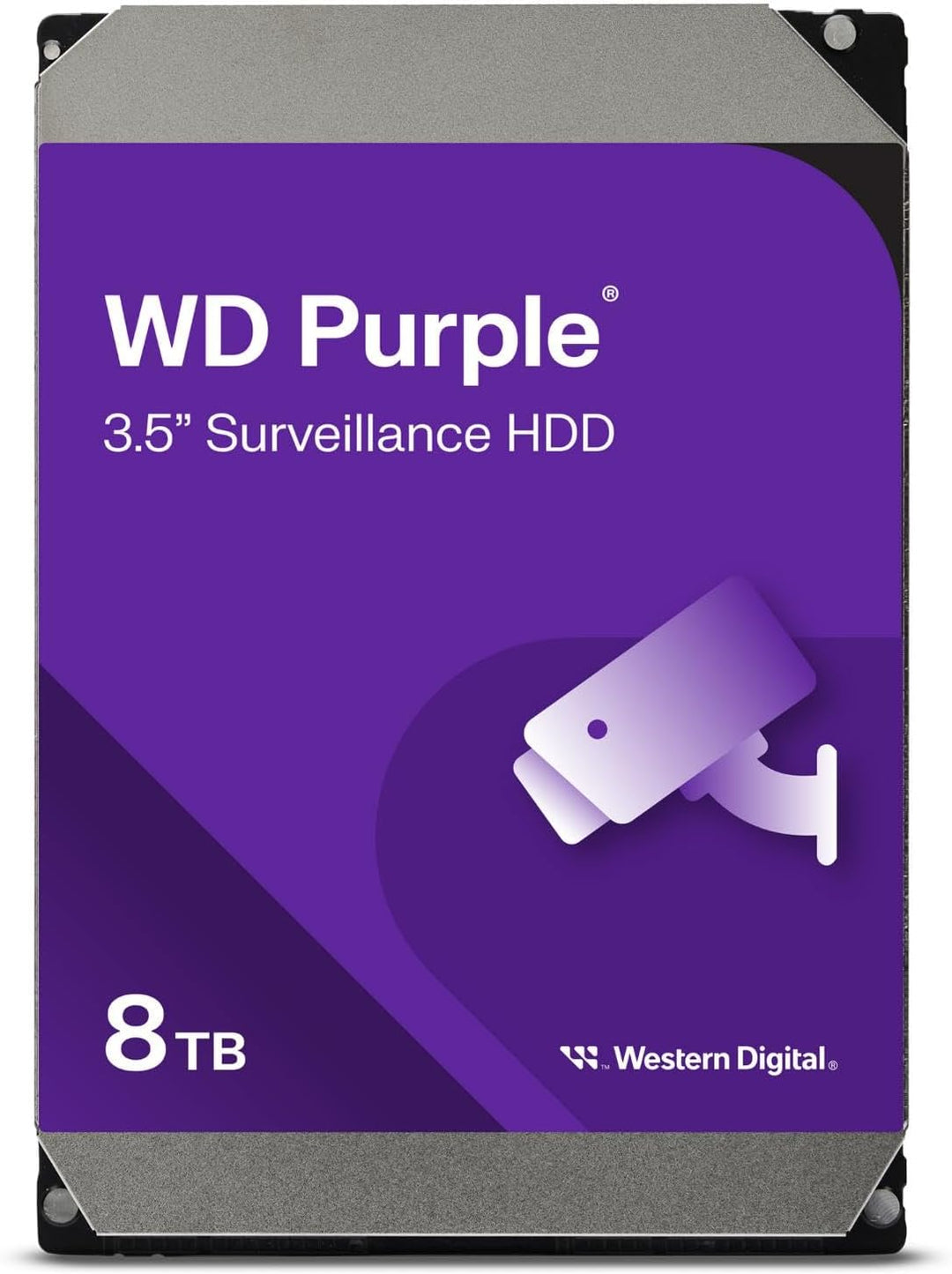 Western Digital | 8TB WD Purple Surveillance Internal Hard Drive HDD - SATA 6 Gb/s, 256 MB Cache, 3.5" | WD85PURZ