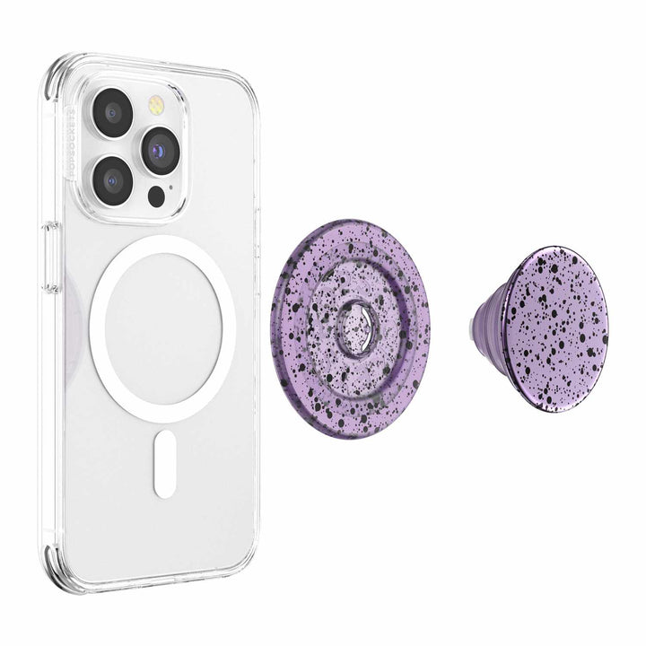 Popsockets | PopGrip for MagSafe Round with Adapter Ring Sugar Plum Speckle | 123-0535