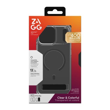 ZAGG | Graphene Santa Cruz Snap Kickstand Case iPhone 17 Pro Max - Black | 702320860