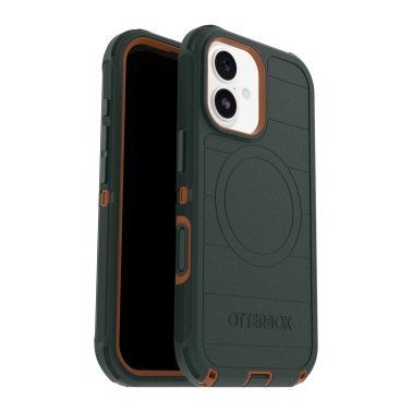 OtterBox | Defender Pro w/MagSafe iPhone 17 + Camera Control Case - Green Intrigue | 77-98411