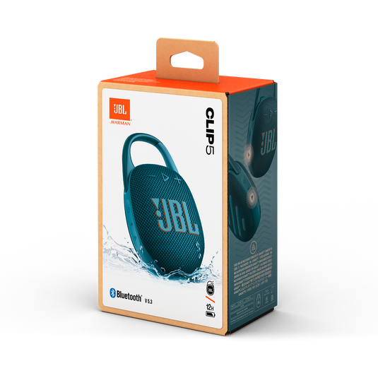 JBL | Clip 5 Waterproof Bluetooth Wireless Speaker - Blue | JBLCLIP5BLUAM