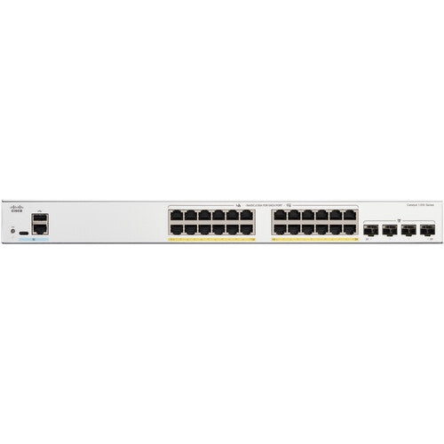 Cisco | Catalyst 1200 Series Switches C1200-24P-4G Rack Mountable Wired  | C1200-24P-4G