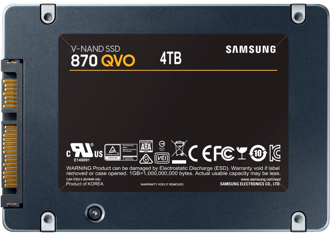 Samsung | 870 QVO 4TB SATA III Internal Solid State Drive MZ-77Q4T0B/AM