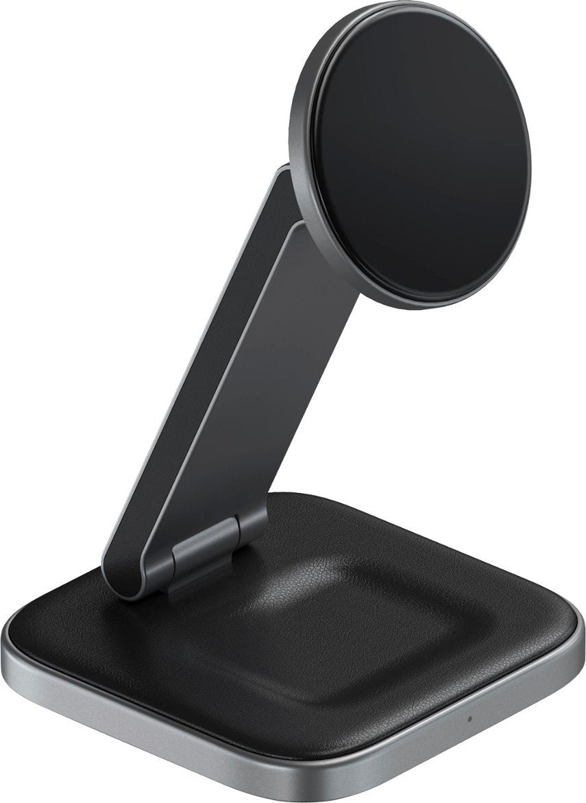 Satechi | 2-In-1 Foldable Qi2 Wireless Charging Stand - Space Grey |  STQ21FM