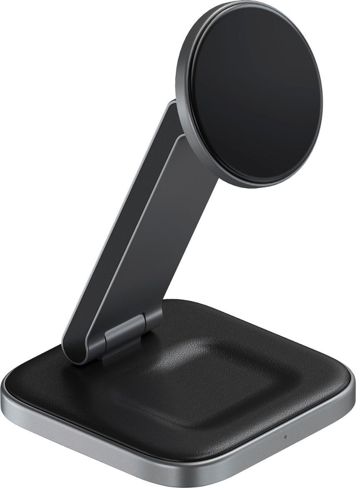 Satechi | 2-In-1 Foldable Qi2 Wireless Charging Stand - Space Grey |  STQ21FM