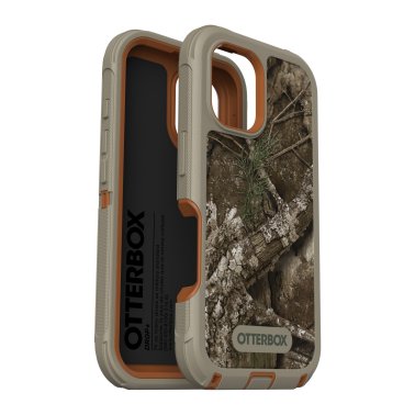 OtterBox | Defender Pro w/ MagSafe Series Case iPhone 16 - Black Real Tree Apx | 77-96019
