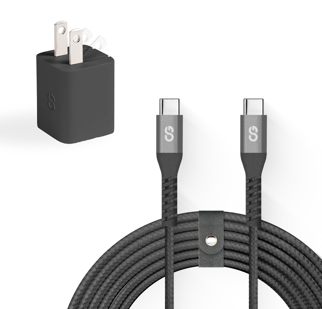 LOGiiX | Vibrance Charging Kit USB-C to USB-C 1.5m/ 5ft - Black | LGX-13954