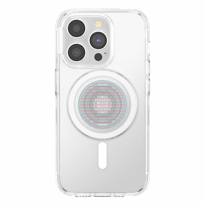 //// Popsockets | PopGrip for MagSafe Round with Adapter Ring Fluted Opalescent | 123-0551