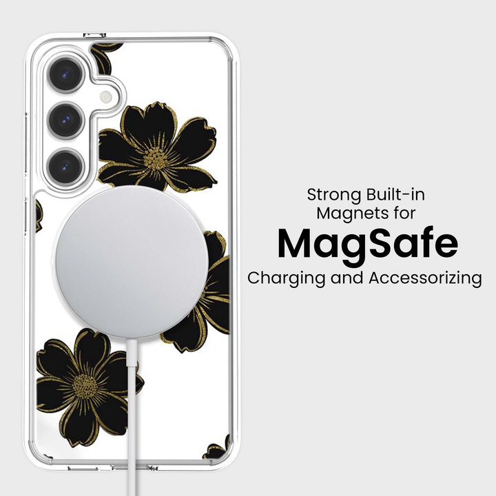 Caseco | Case for Samsung S26 - Black Flower | ED24F3-BF