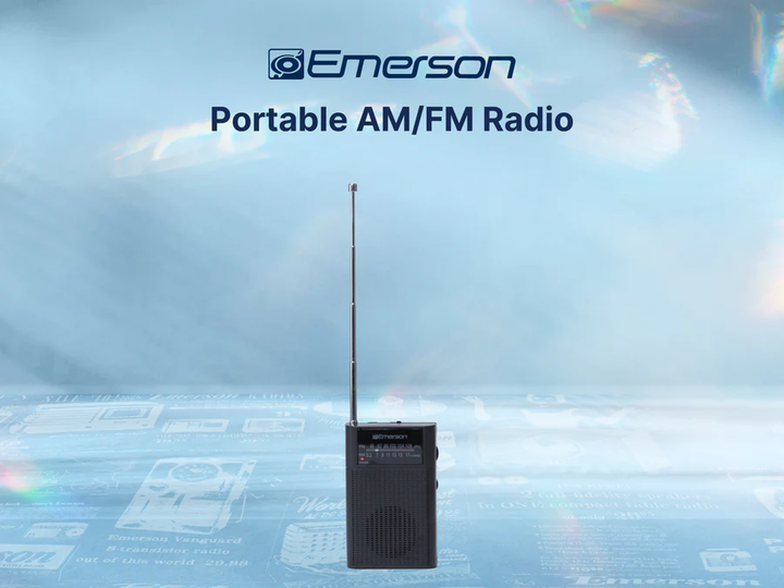 Emerson | Portable AM/FM Radio with Built-in Speaker | ER-7000