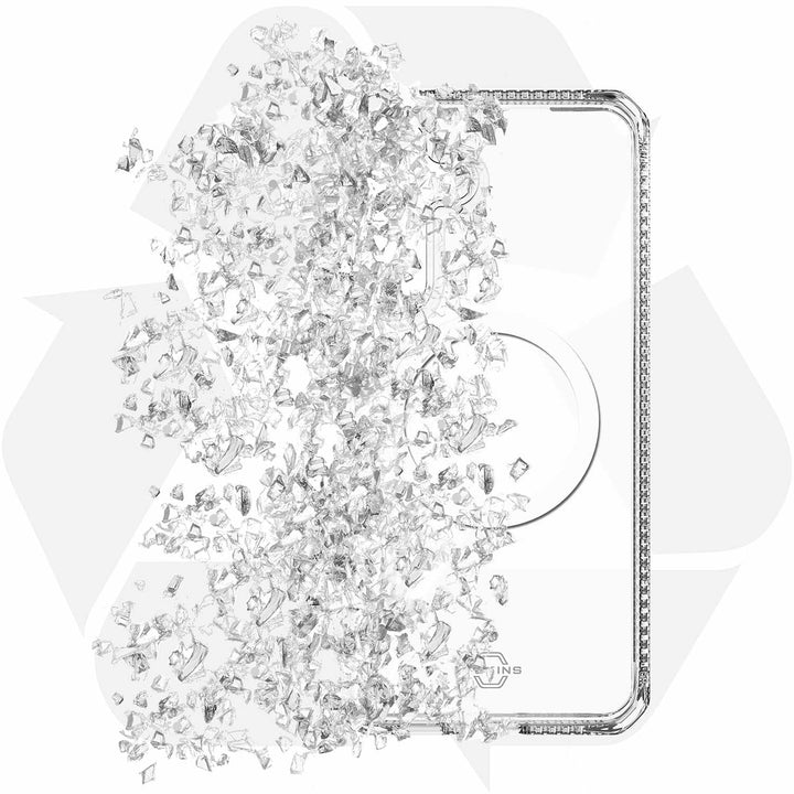 ITSKINS | Hybrid_R Case w/Magnets Clear for Samsung Galaxy S25 FE | SG5F-HMACR-TRSP