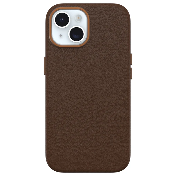 Otterbox | Symmetry Cactus Leather w/MagSafe case  iPhone 15 / 14 / 13 - Brown (Rich Adobe) | 15-12632