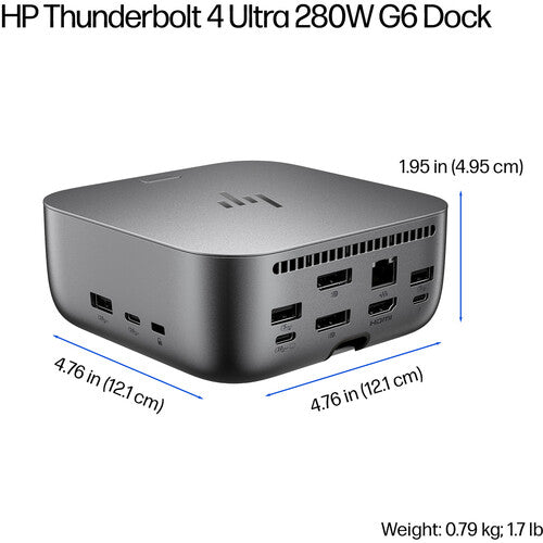 HP | Thunderbolt 4 Ultra 280W G6 Dock 280W | AW5M5UT#ABA