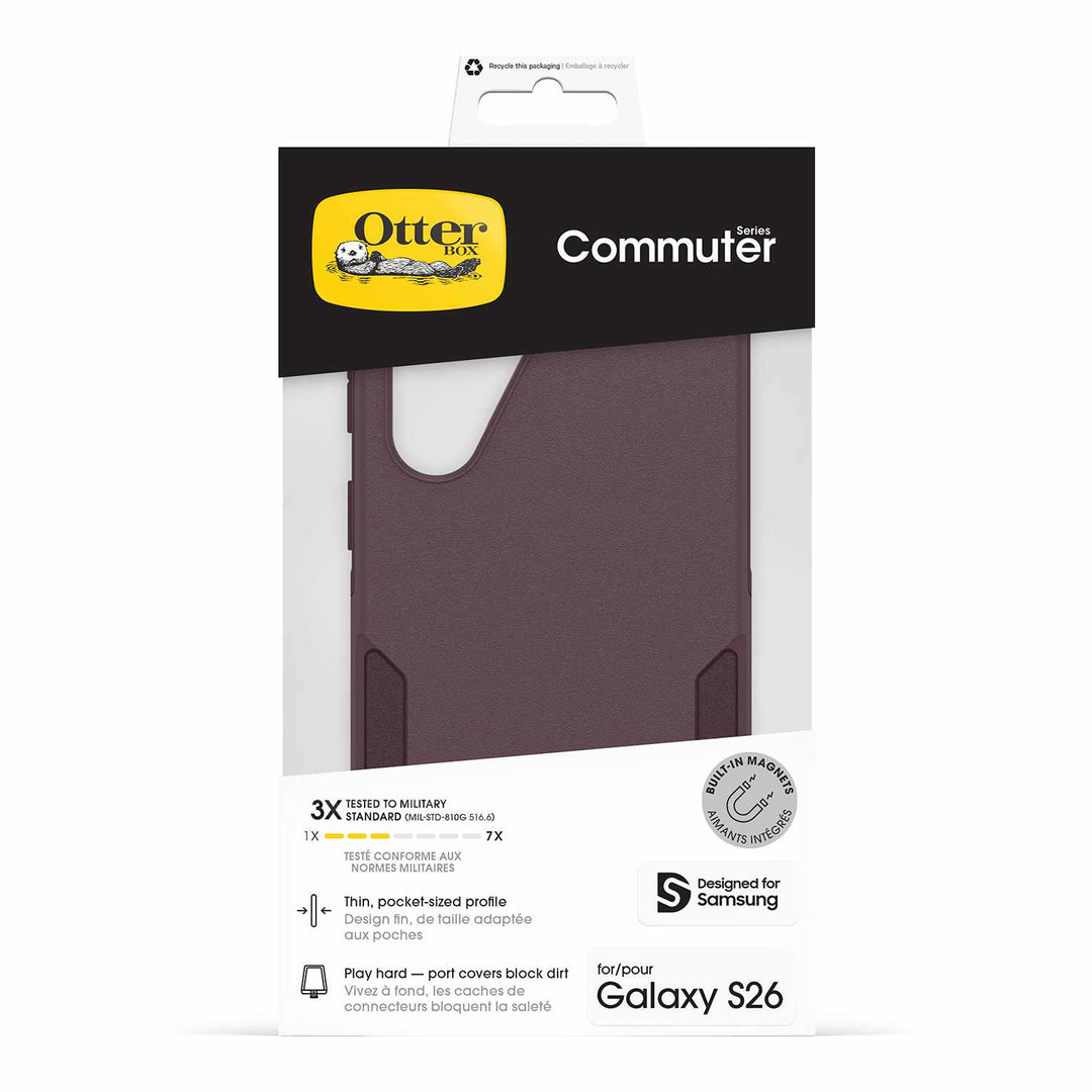 OtterBox | Commuter w/Magnets Case Samsung Galaxy S26 - Tailhead Purple | 77-99812