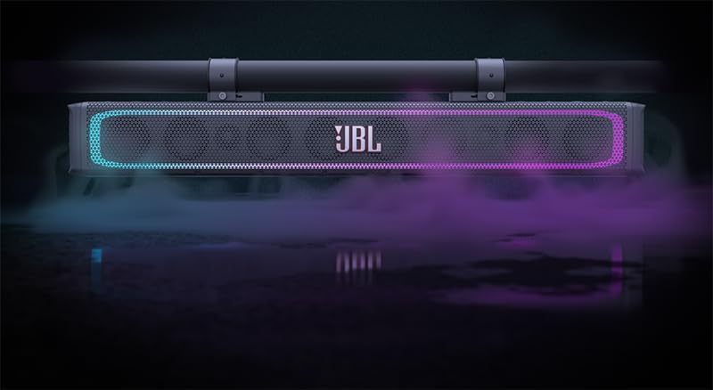 JBL | RallyBar S - 21" Bluetooth Universal Outdoor Vehicle Soundbar with Built-in 150w RMS Amplifier, IP66 Water & Dust Resistant