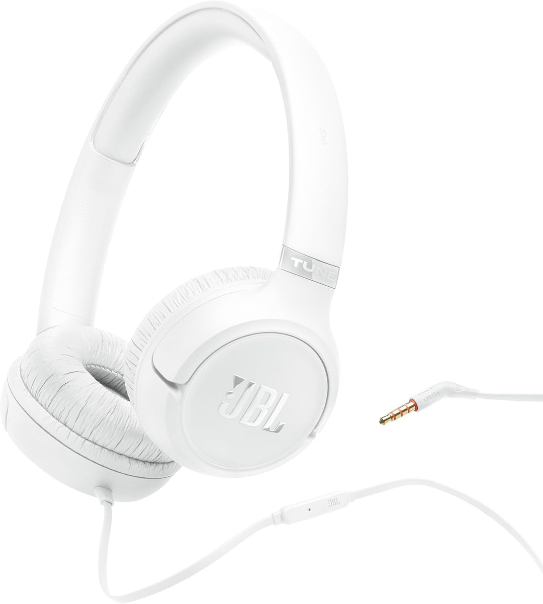 JBL | Tune 530 Wired on-Ear Headphones  3.5mm aux - White | JBLT530WHTAM