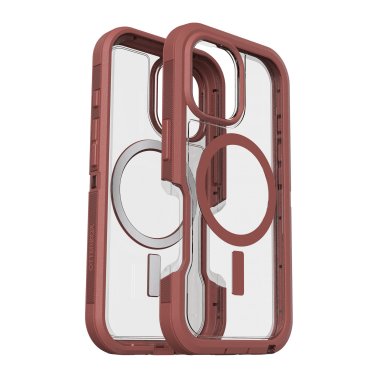 OtterBox | Defender XT Pro w/ MagSafe Series Case iPhone 16 - Clear /Red Dust Bowl | 77-96083