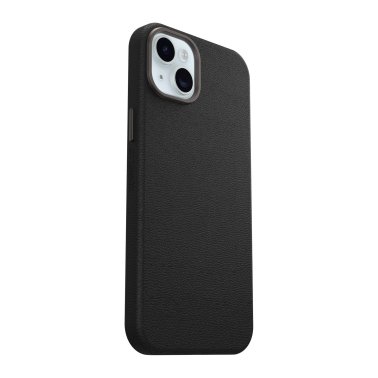 Otterbox | Symmetry Cactus Leather w/MagSafe case  iPhone 15 Plus - Black (Noir Ash) | 15-12622