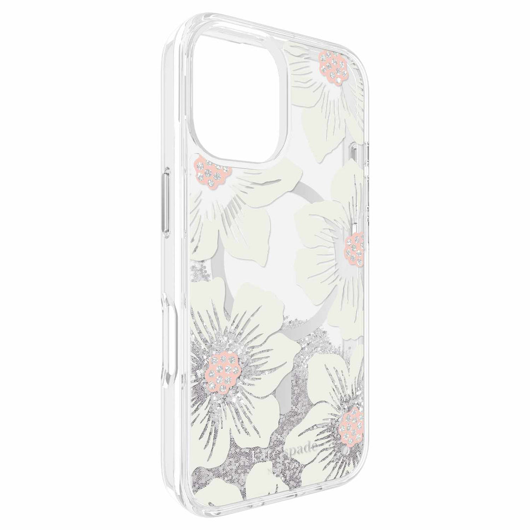 /// Kate Spade | Liquid Glitter w/ MagSafe iPhone 16 - Hollyhock | 120-8900