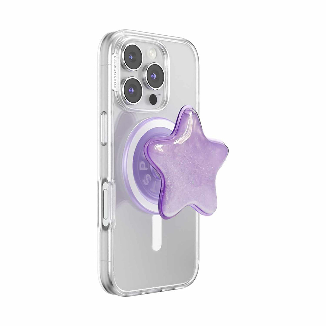 Popsockets | PopGrip for MagSafe Round with Adapter Tidepool Star Squishy Lavender Fog | 123-0593