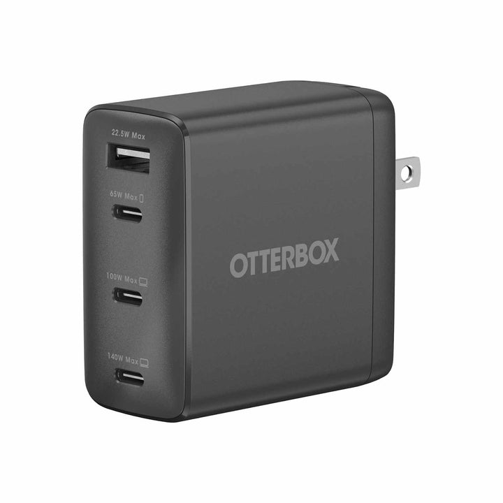 Otterbox | Premium Wall Charger 140W 4-Port 3xUSB-C/USB-A - Black | 77-000777