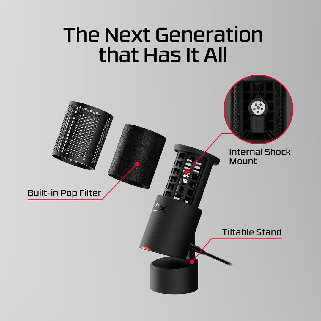HyperX | SoloCast 2 Microphone - Black | AR0A0AA