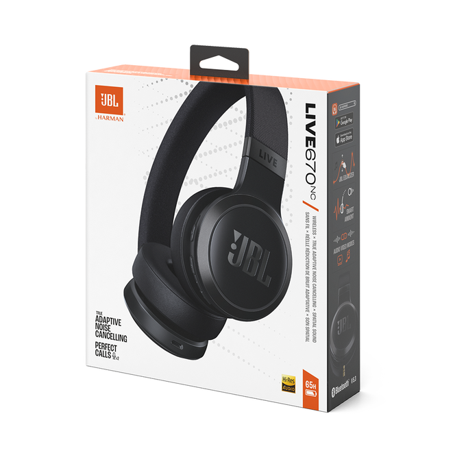 /// JBL | Live 670NC Wireless On-Ear True Adaptive Headphones - Black | JBLLIVE670NCBLKAM PROMO ENDS NED
