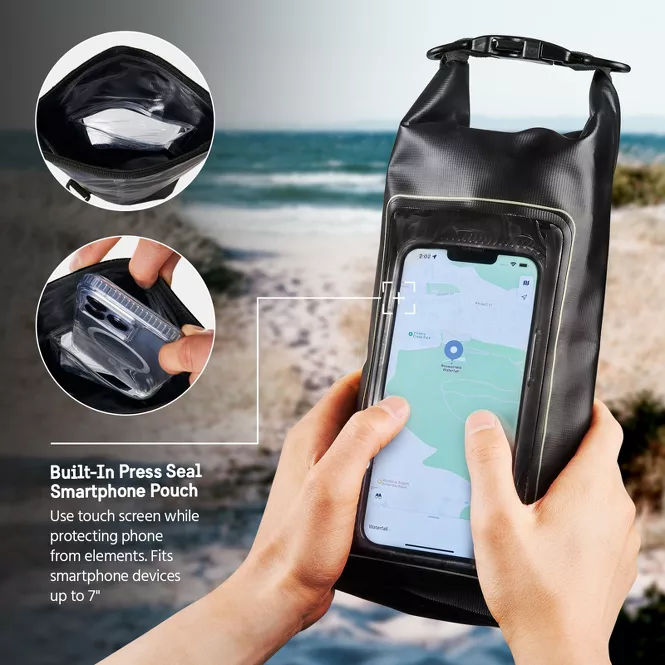 Pelican | Universal Pelican Marine 2L Waterproof Dry Bag - Black | 15-12843