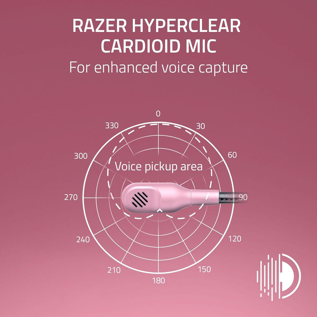 Razer | BlackShark V2 X Headset PS5 for PS5, Xbox Series X, PC, Switch via 3.5 mm Jack - Quartz Pink |  RZ04-03241400-R3UA