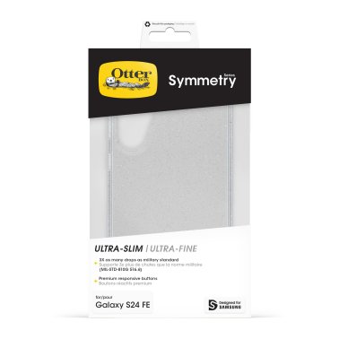 Otterbox | Symmetry Clear Series Case Samsung Galaxy S24 FE - Clear/Silver Stardust | 77-97078