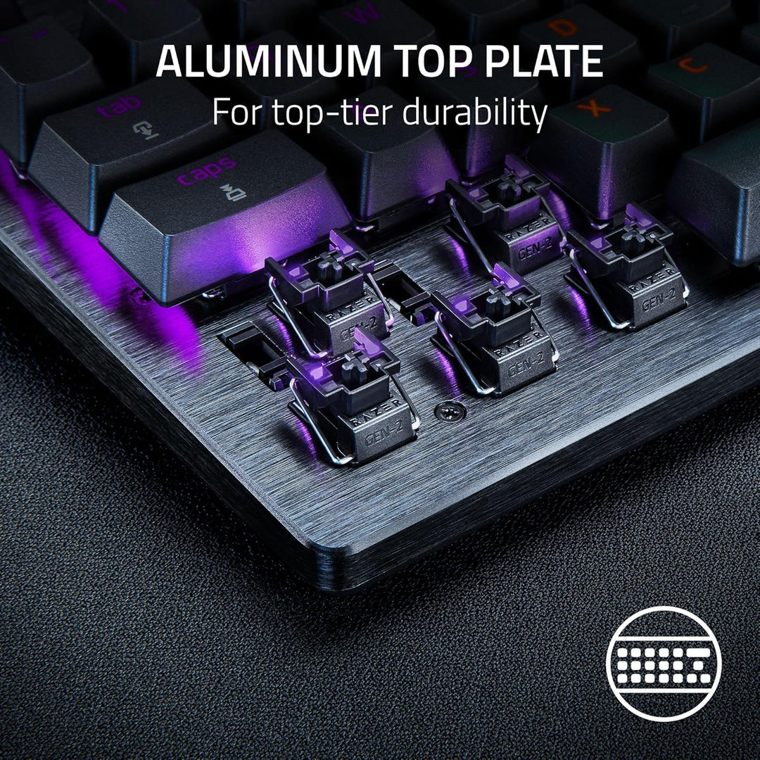 Razer | Huntsman V3 Pro 8KHz Full Size Wired Analog Optical Linear Switch Gaming Keyboard with Snap Tap - Black | RZ03-05530200-R3U1