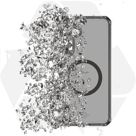 //// ITSKINS | Hybrid_R Vapor Case Compatible w/MagSafe for Samsung Galaxy S25 - Smoke | 120-9155