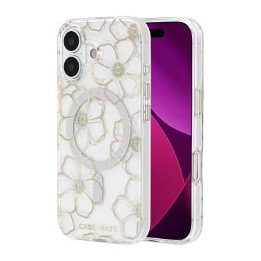 Case-Mate | Floral Gems MagSafe  iPhone 17 Case - Gold | CM057382
