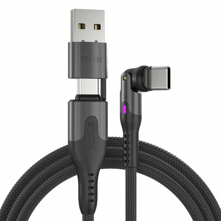 Statik | 360 Pro Universal Magnetic Charge/Sync Cable 6.6 ft - Black | PUP05206FTCA