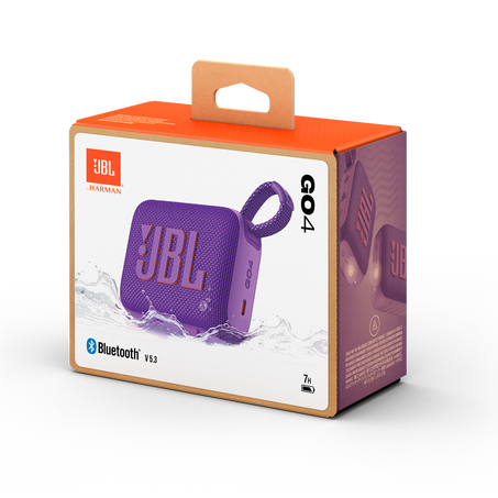 JBL | Go 4 Waterproof Bluetooth Wireless Speaker - Purple | JBLGO4PURAM