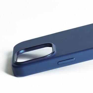 Mujjo | Full Leather w/MagSafe Case iPhone 16 Pro Max - Monaco Blue | 15-13835