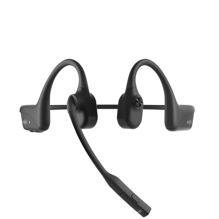 Shokz | OpenComm2 2025 UC with USB-A Dongle Bluetooth Stereo Headset Noise Cancelling Boom Mic with Mute Button Bone Conduction - Cosmic Black | C120-AA-BK-CA-326