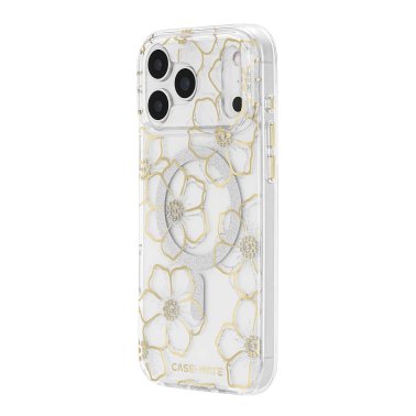 Case-Mate | Floral Gems MagSafe Case iPhone 18 Pro/17 Pro  - Gold | CM061008