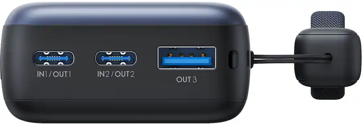 INIU | Pocket Pro Power Bank with LED Display (10,000mAh) - Black | PPT01