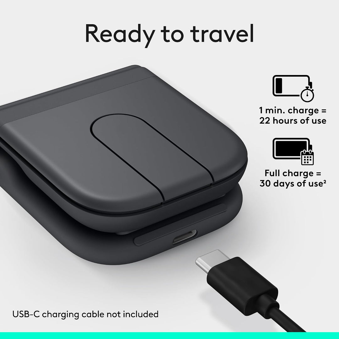 Logitech | Mobi Fold Mouse For Business - Graphite | 910-007600
