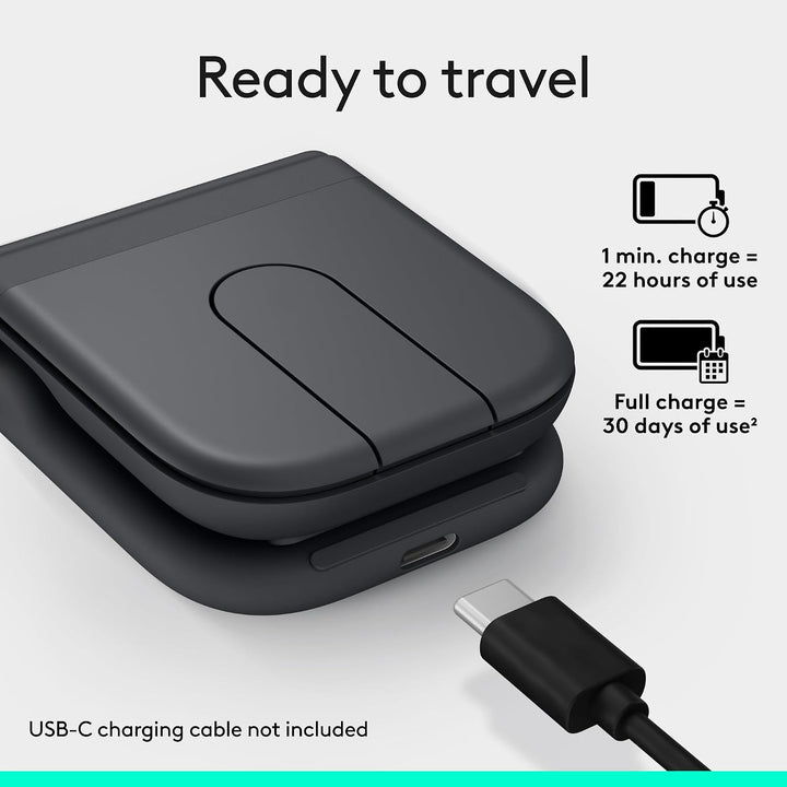 Logitech | Mobi Fold Mouse For Business - Graphite | 910-007600