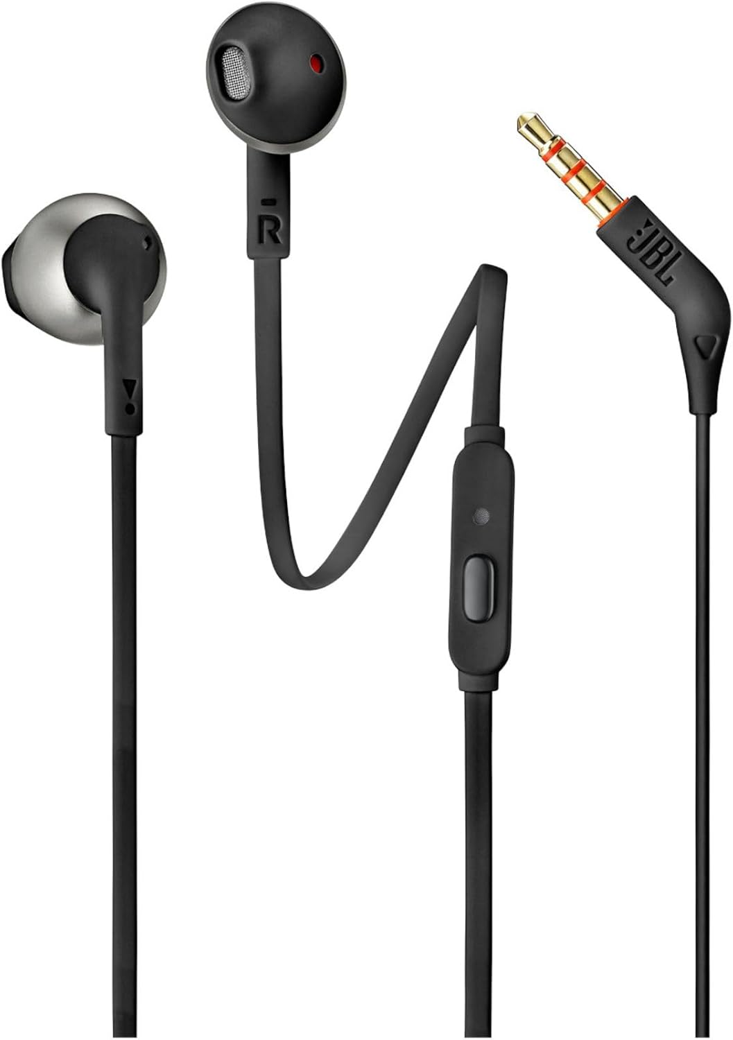 JBL | Tune 205 Ear-Pod Wired Headphones - Black | JBLT205BLKAME
